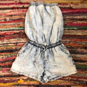 Light denim colored romper